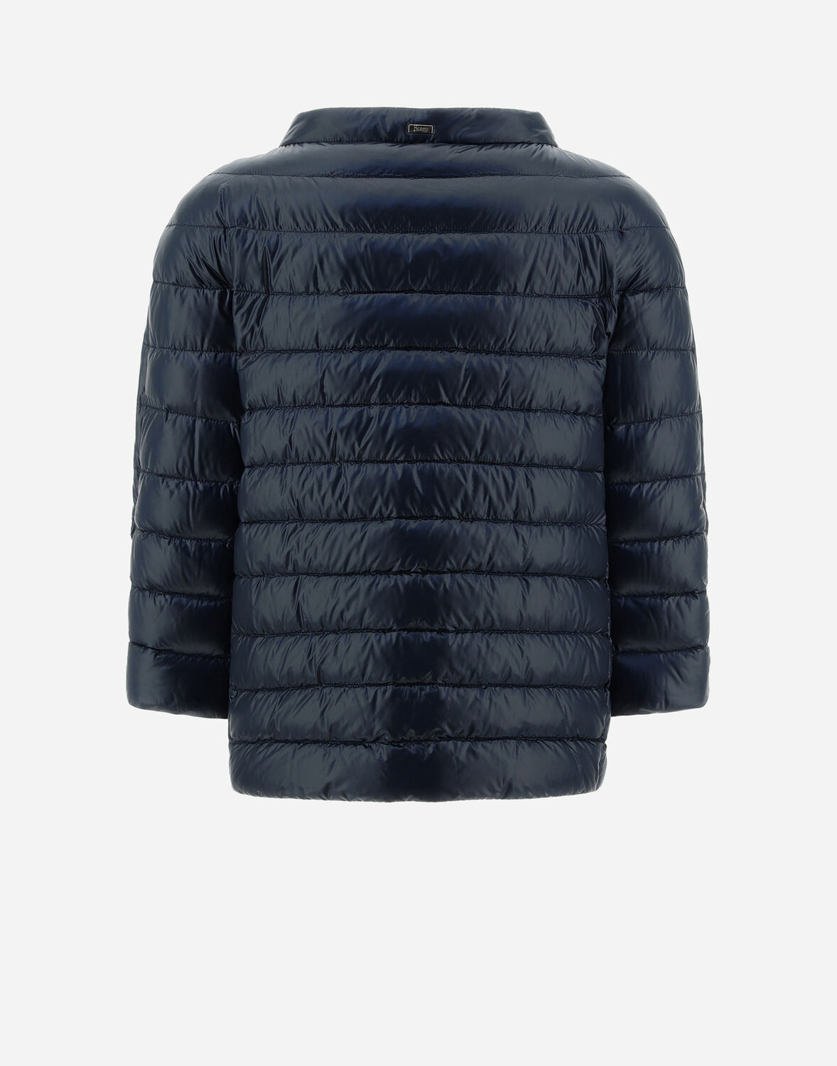Herno Sofia Quilted Nylon Down Jacket In Navy Blue