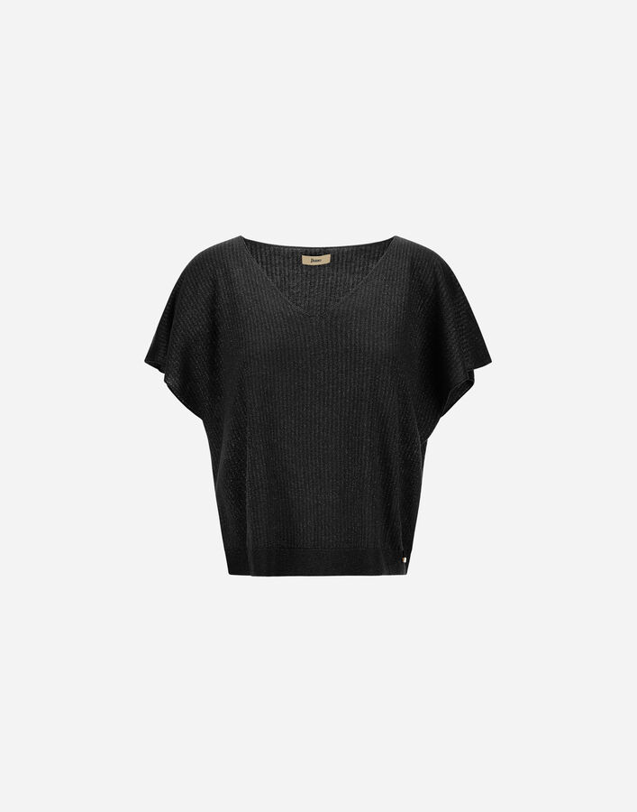 Herno SWEATER IN RIBBED SHINY VISCOSE Black MV000028D760919300