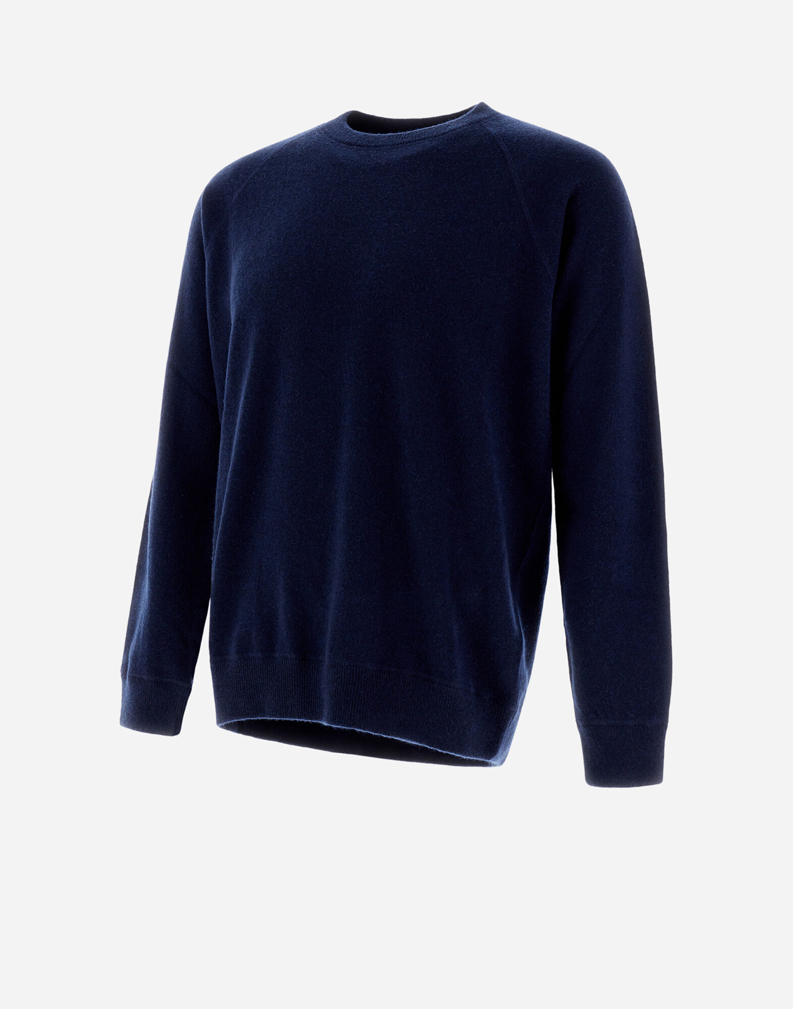 メンズ プレーンカシミヤ RESORT ニットトップス ネイビーブルー