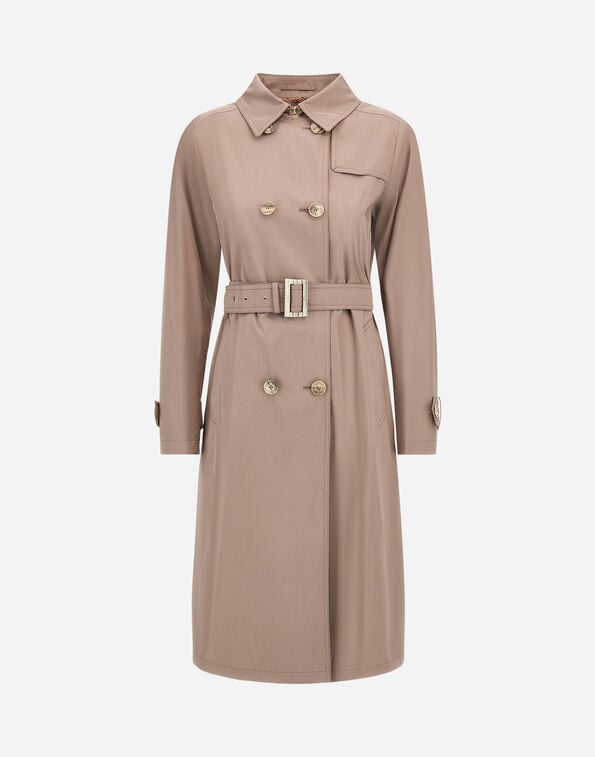 Herno TRENCH COAT IN DEAN AND MONOGRAM Dove Grey IM000199D132382720
