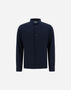 Herno JERSEY CREPE POLO SHIRT Blu Navy JPL00116U520059200