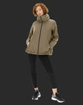 Herno LAMINAR OPALESCENT OVERSIZED BOMBER Camel GI033DL123782105