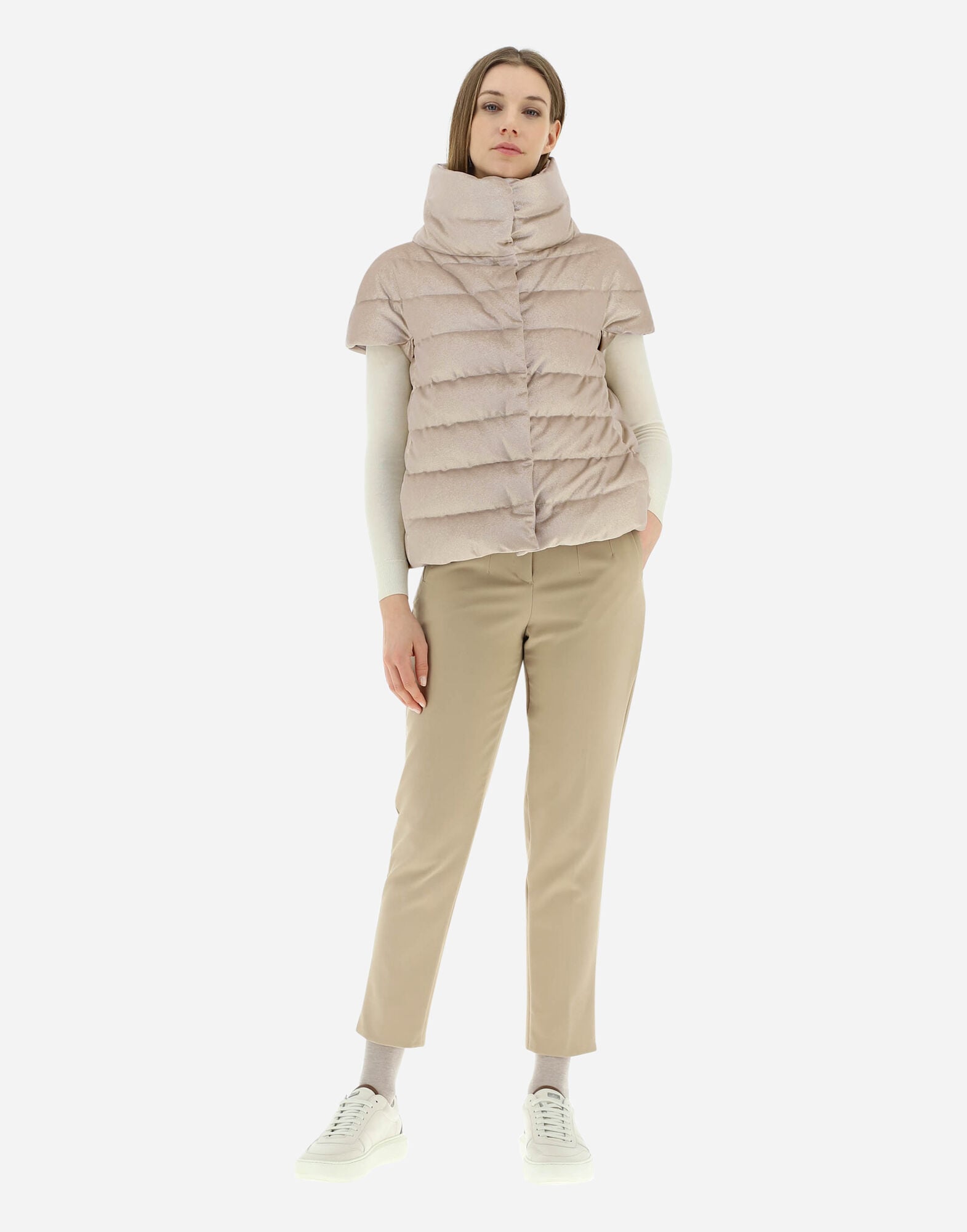 VELVET SHINE CAPE JACKET in Chantilly 