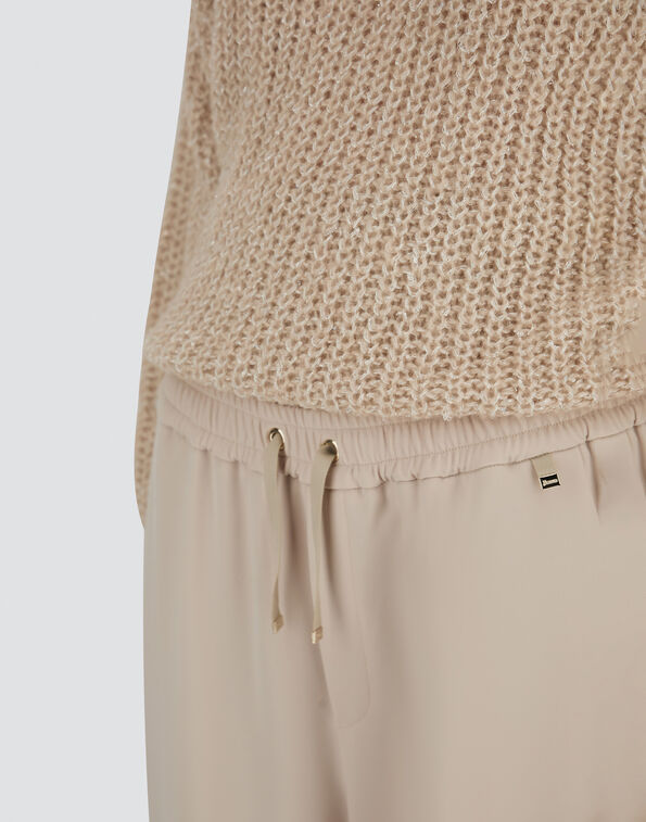 MATTE CREPE SATIN TROUSERS Herno product thumbnail image view 3