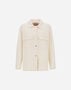 Herno RESORT SHACKET IN DOUBLE FACED PURE WOOL Natural GI00046DR334491100