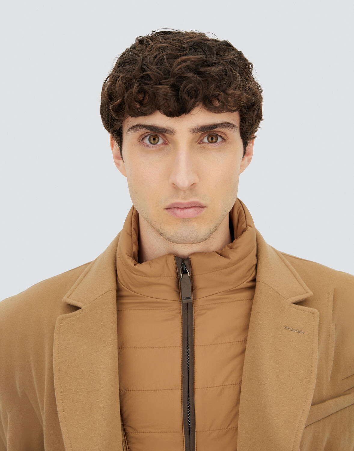 Herno Long-sleeved Coat In Neutral