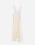 Herno LIGHT VISCOSE AND SPRING LACE DRESS White AB000009D126171000