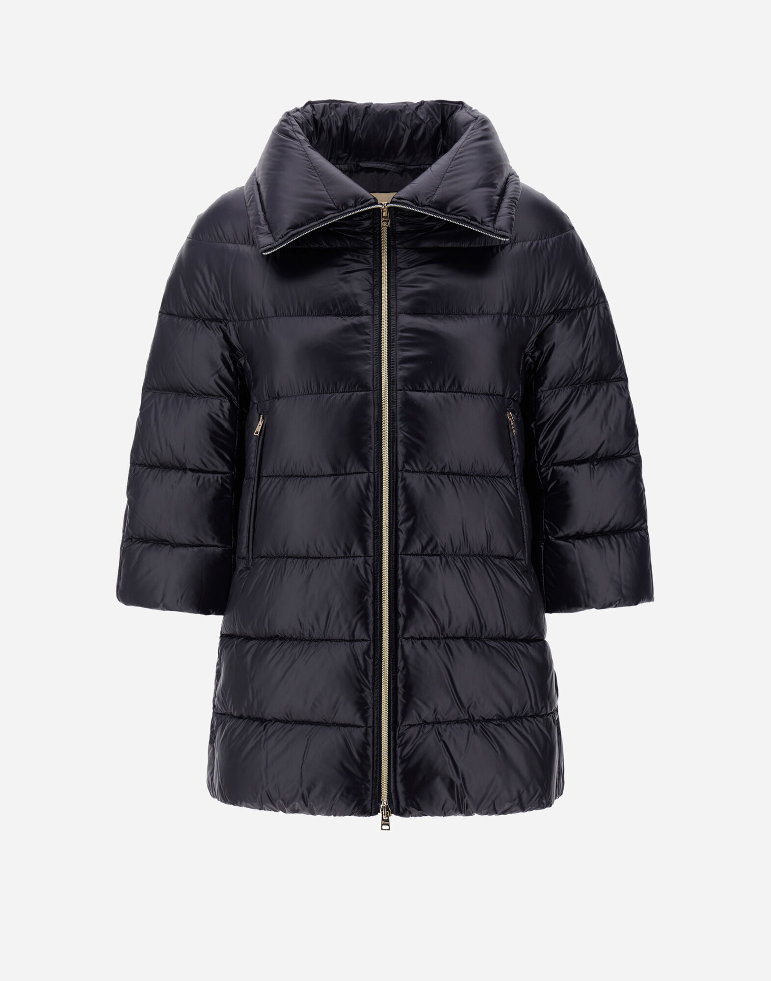 Plumiferos negros mujer Plumiferos elegantes Herno