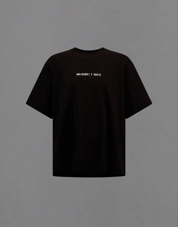 Herno LAMINAR T-SHIRT IN COMPACT JERSEY Black JG00089UL520009300