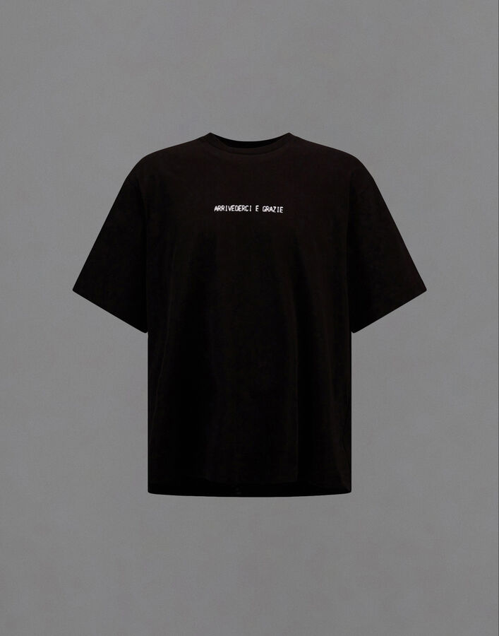 Herno LAMINAR T-SHIRT IN COMPACT JERSEY Black JG00089UL520009300