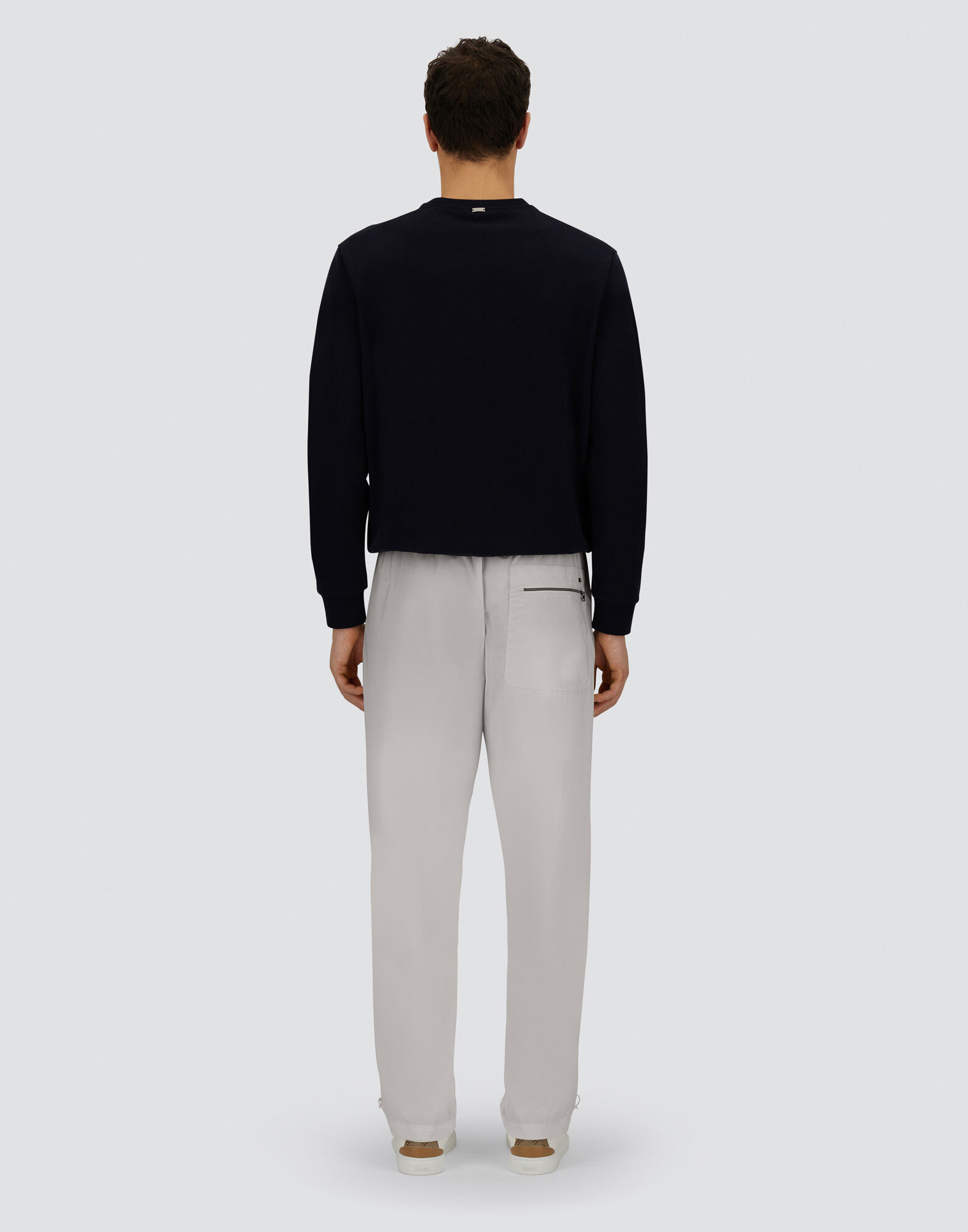 507483HERNO Light Scuba ストレッチ　スラックスパンツ　L 507483HERNO Light Scuba ストレッチ スラックスパンツ L