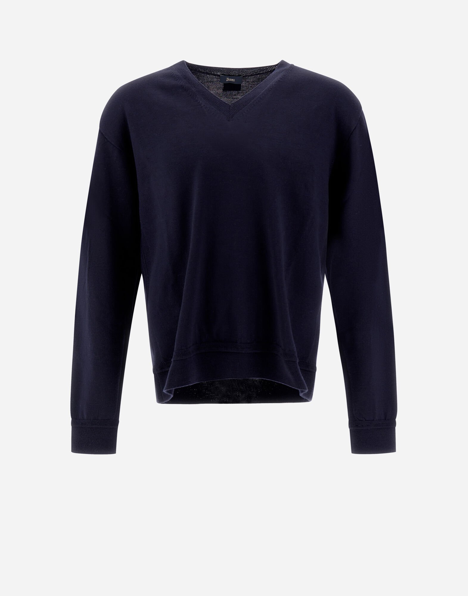 SWEATER IN ENDLESS WOOL in Dark Blue for Men Herno