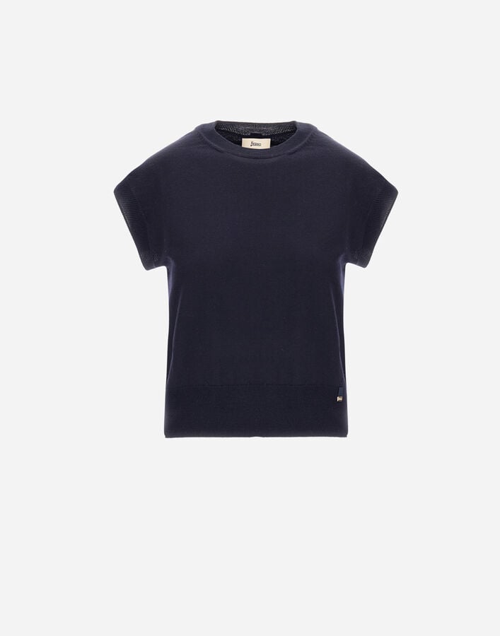 VEST IN BASIC MERINO WOOL Herno Herno VEST IN BASIC MERINO WOOL Dark Blue MG000192D701659290