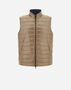 Herno REVERSIBLE TWO-TONE WAISTCOAT IN NYLON ULTRALIGHT Camel/Blue PI001008U120172192