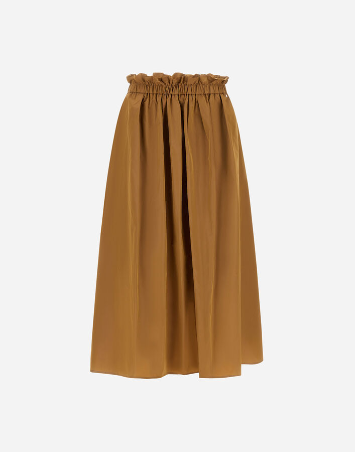 Herno NEW TECHNO TAFFETA SKIRT Camel GN000044D12483Z2157