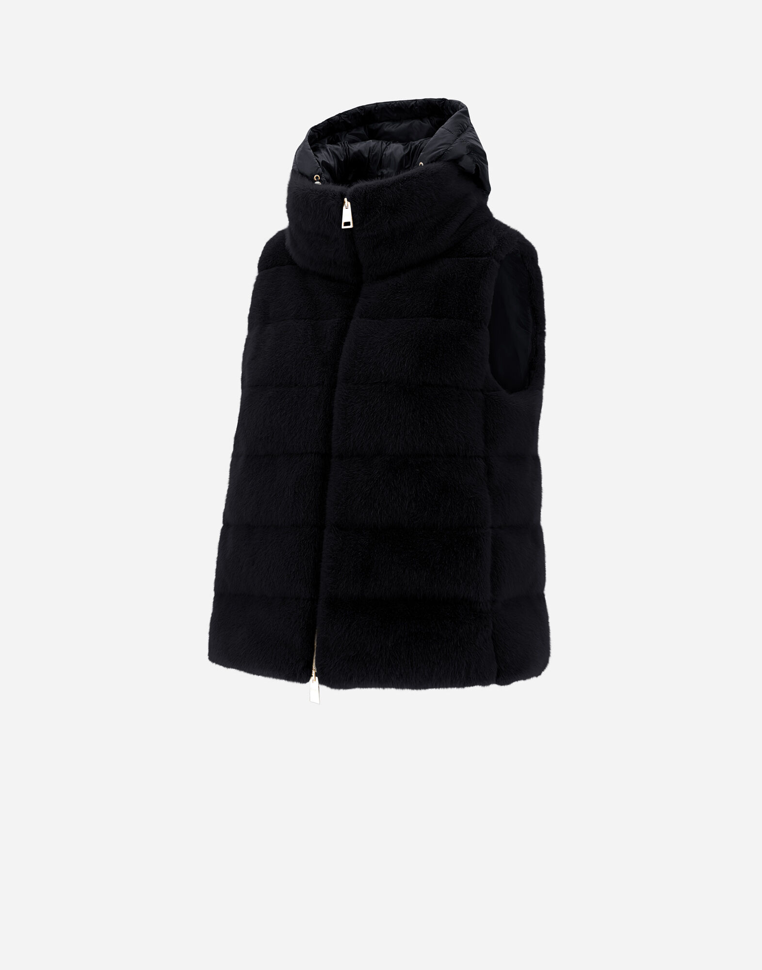 WESTE AUS NEW LADY FAUX FUR in Schwarz fur Damen Herno