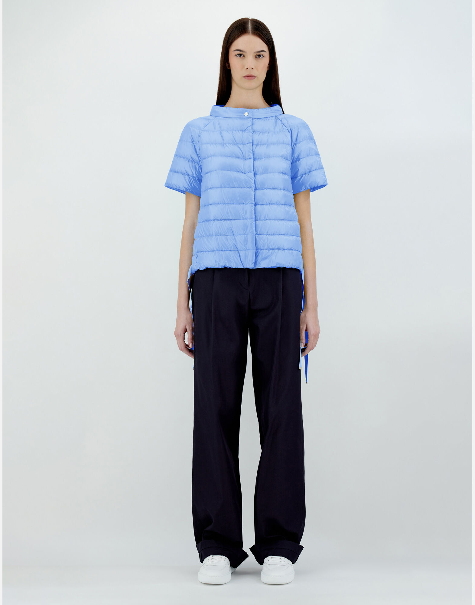 NYLON ULTRALIGHT CAPE JACKET in Light Blue for Women | Herno®