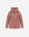 Herno HOODED SATIN CAPE Pink PI1348D121704130