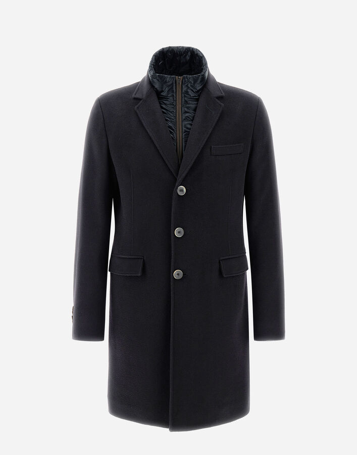 Herno BUSINESS CASHMERE COAT Navy Blue CA0002UNW381039200
