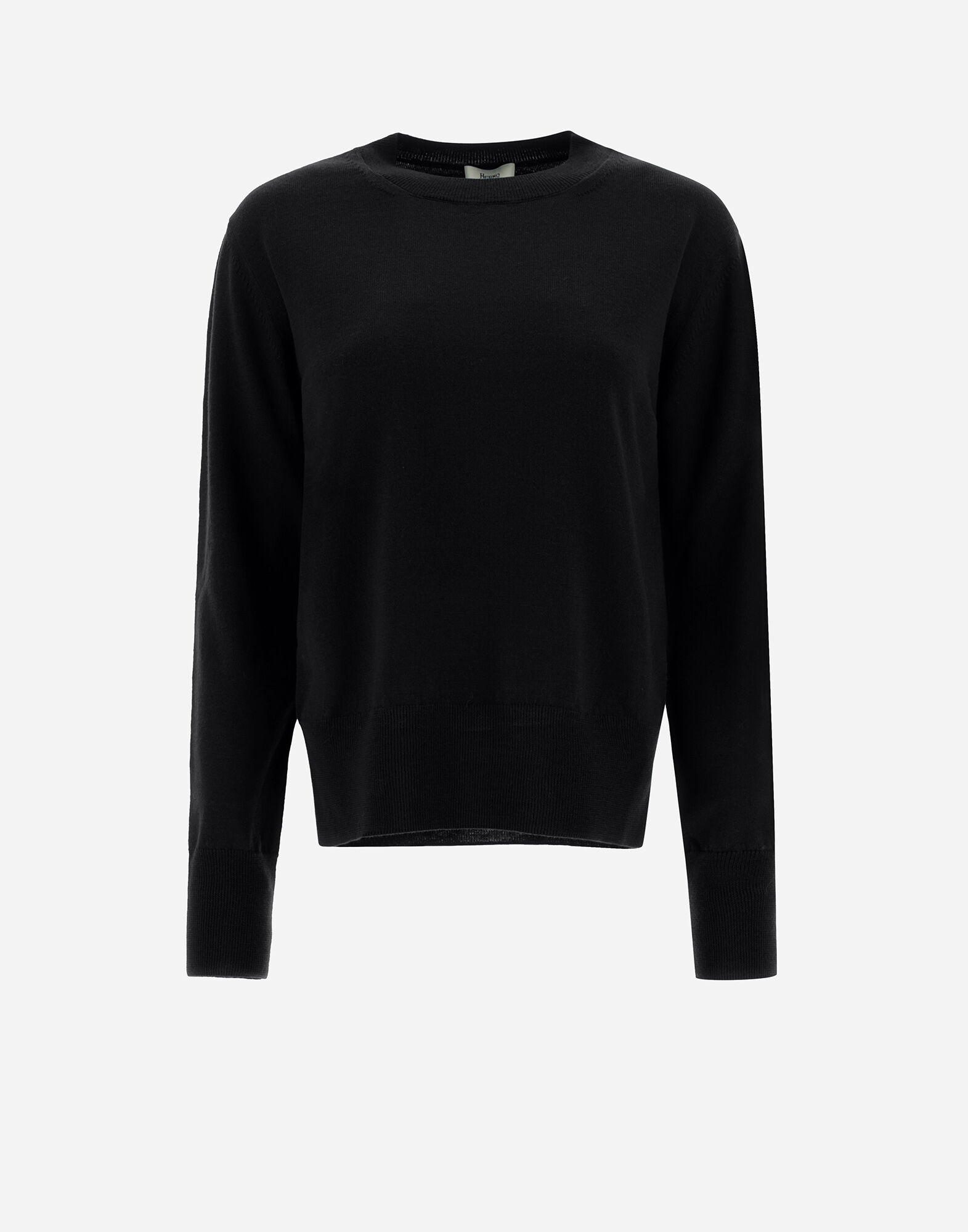 SWEATER IN ENDLESS WOOL en Black pour femme Herno