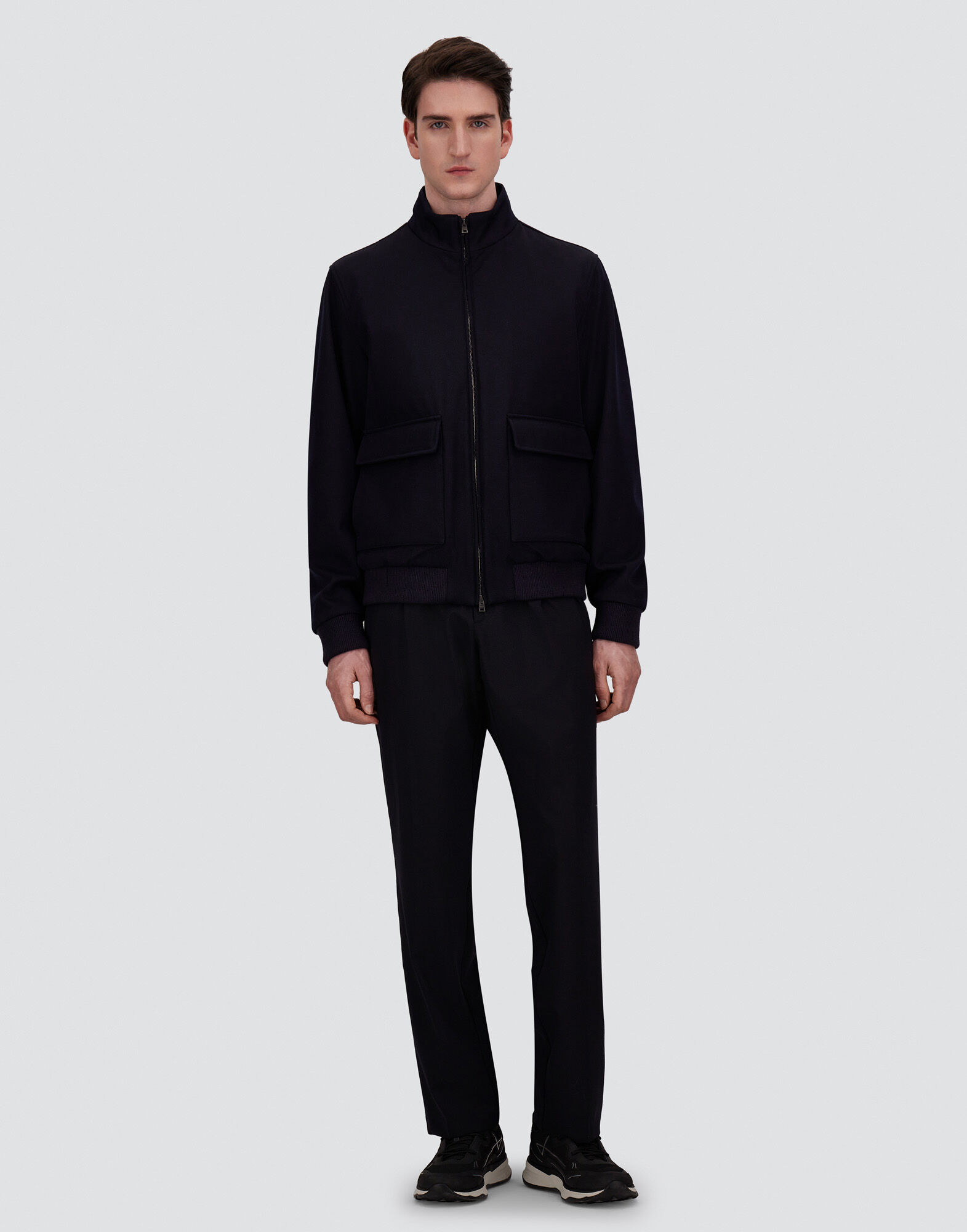 メンズ ファインウール ジャケット ネイビーブルー | Herno® (ヘルノ)