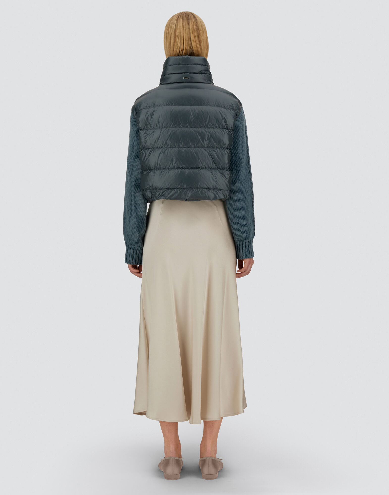 レディース リゾート ニット&ナイロンウルトラライト ジャケット