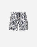 Herno RESORT NYLON SEASONAL PRINT SWIM SHORTS Teal/White CST0003UR12743P9110