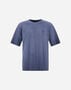 Herno T-SHIRT IN MELANGE COTTON JERSEY Navy Blue JG000242U521169200