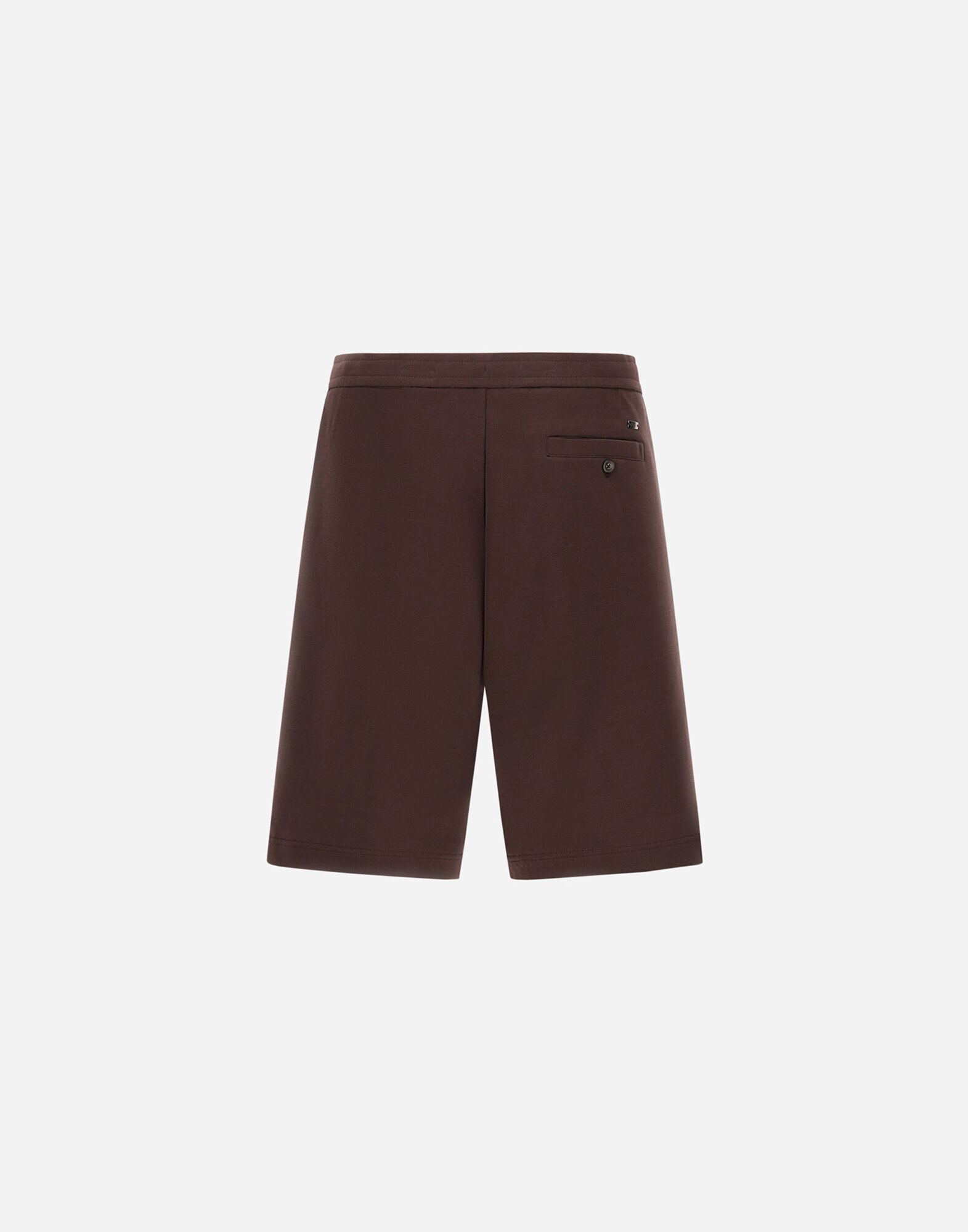 メンズ ジャージーニットエフェクト ショーツ ダークブラウン | Herno