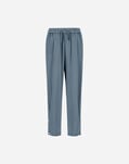 Herno RESORT TROUSERS IN ENVERS SATIN Midnight Teal PT00038DR127279123