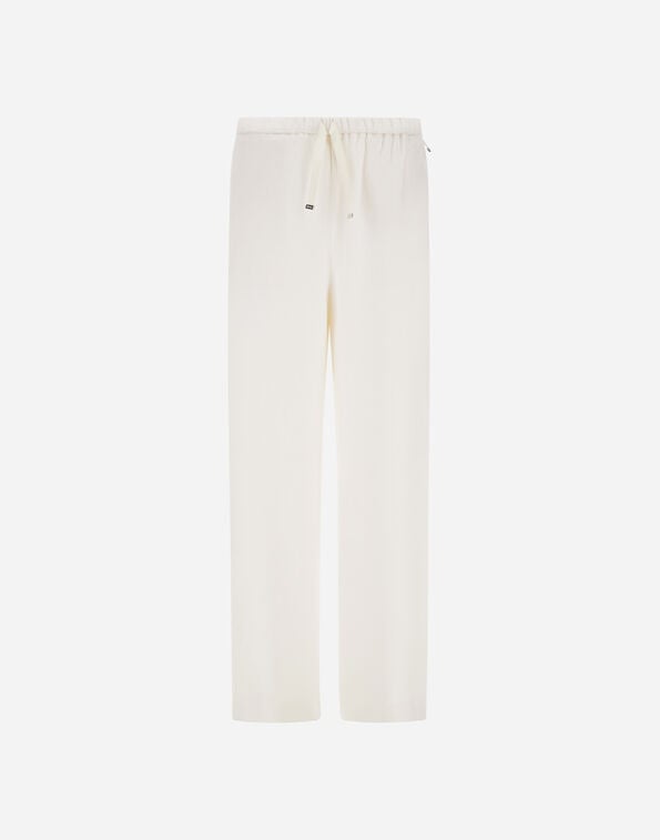 Herno RESORT TROUSERS IN CASHMERE AND SILK Ivory PT00050DR380871200