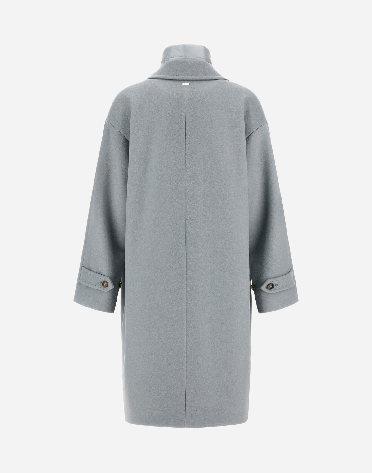 レディース ベロアウール&ナイロンウルトラライト コート ライトブルー