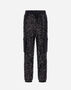 Herno CARGO TROUSERS IN SEQUIN MESH AND STRUCTURED NYLON Black PT000122D127059300