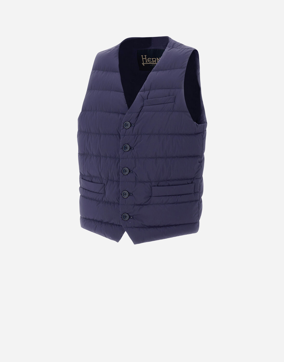 Herno Gilet Imbottito Piuma Linea Legend In New Blue