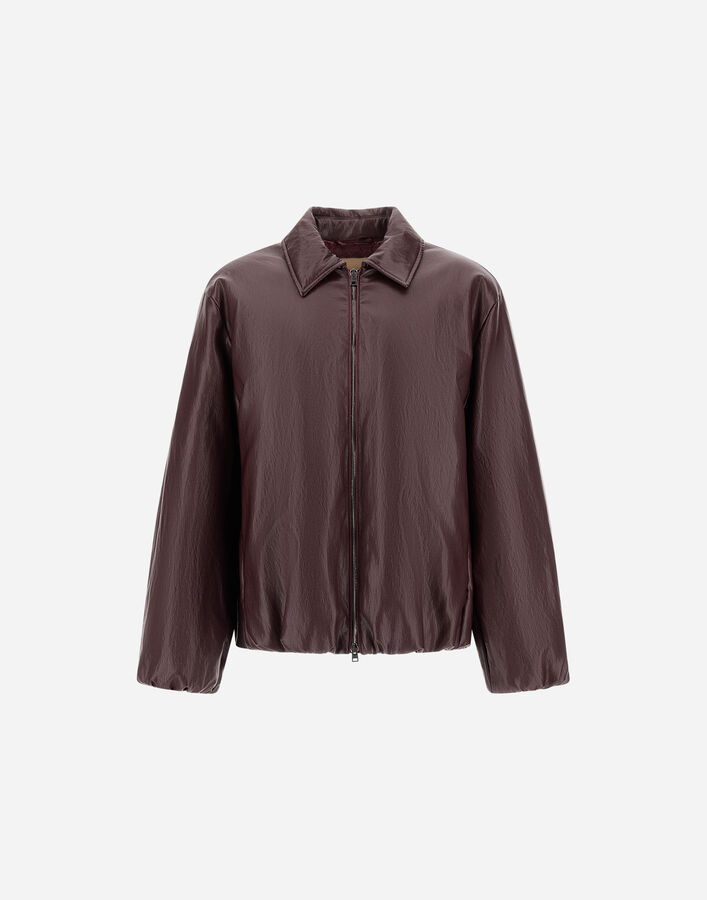 Herno LEATHER-EFFECT JACKET Bordeaux GI000413D129286715