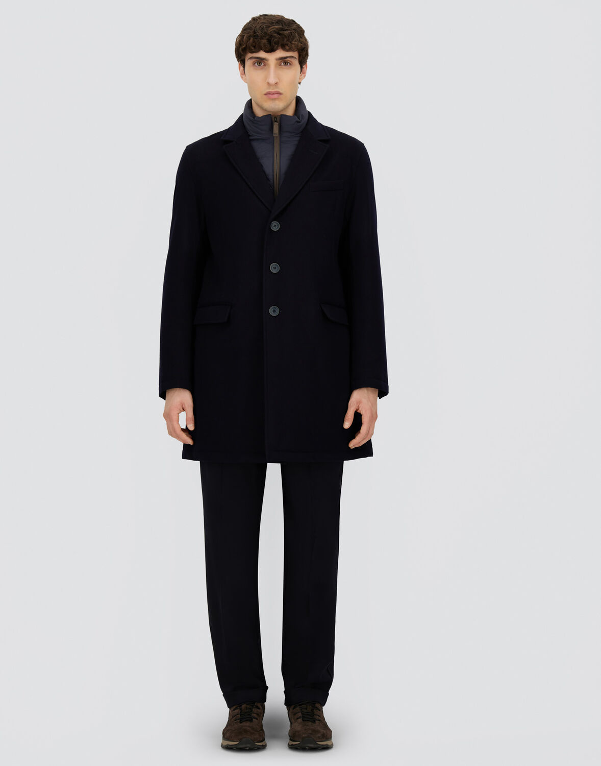Herno Cappotto  Uomo Main  In Navy Blue