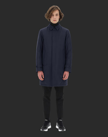 メンズ IMPERMEABILE IMBOTTITO PIUMA HERNO LAMINAR UOMO ブルー 