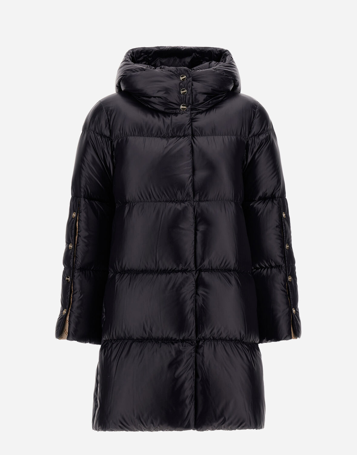 Herno Padded Down Open-sides Jacket In ブラック