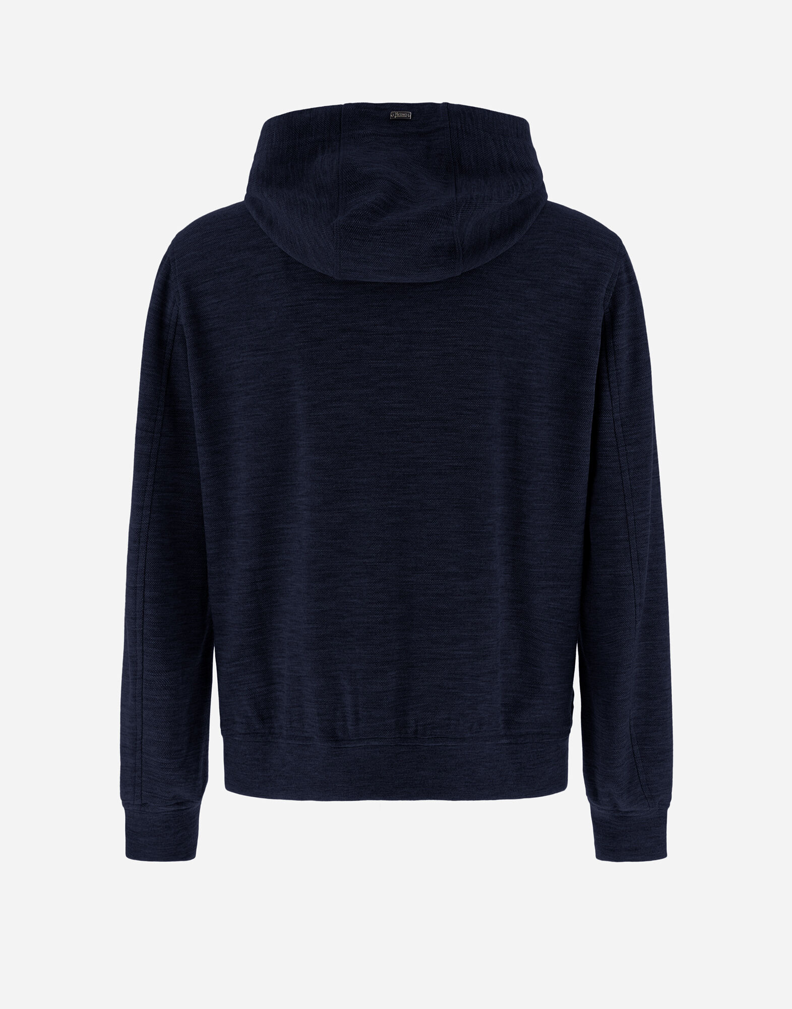 RESORT SWEATSHIRT IN COUPLED WOOL PIQUE LIGHT NYLON STRETCH in Navy Blue for Men Herno