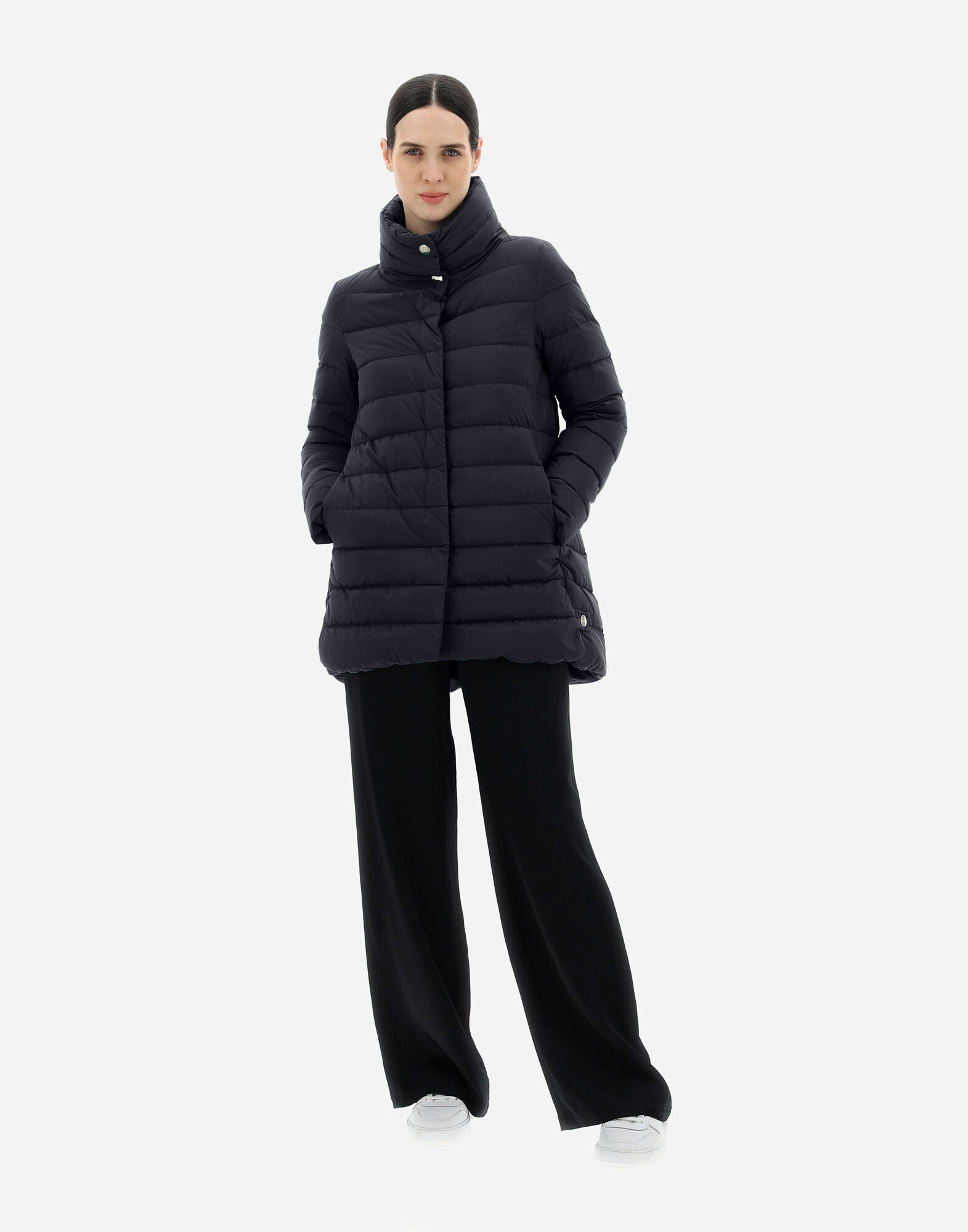 PIUMINO MEDIO NUAGE HDM in Navy Blue for Women Herno