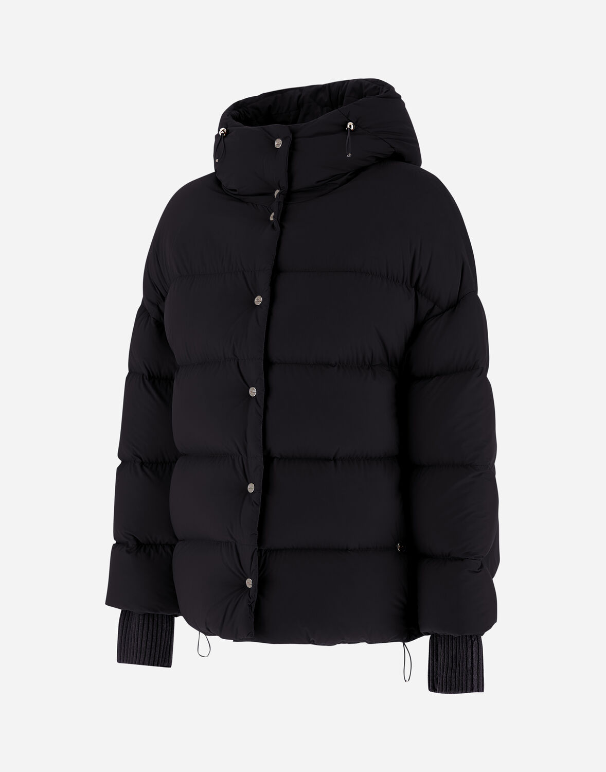 Herno Nylon Microfibre Bomber Jacket In Black