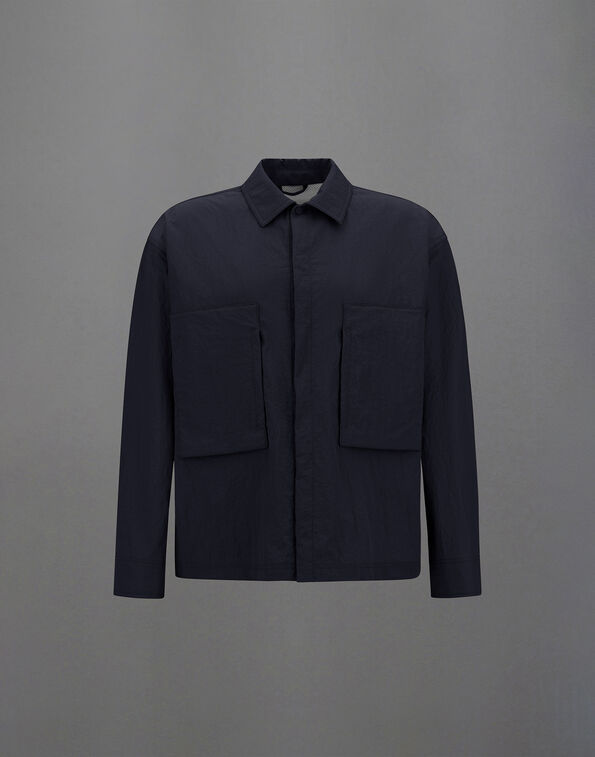 Herno LAMINAR SHACKET IN TECH-CRINKLE Blue CM00009UL128279201