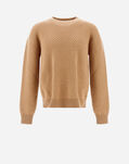 Herno SWEATER IN INFINITY HERRINGBONE WOOL Camel MG000143U702402157