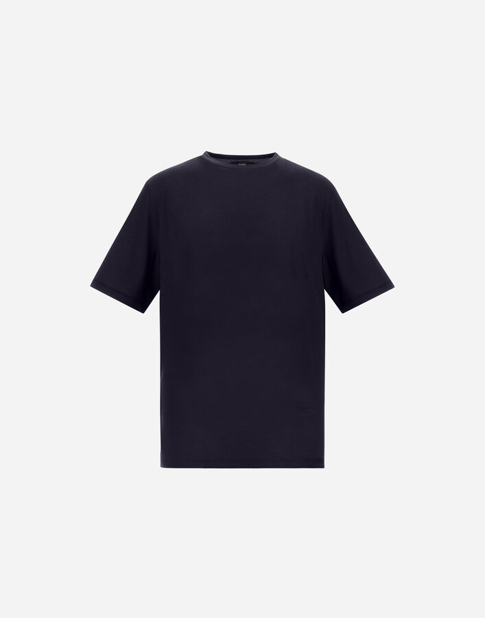 Herno T-SHIRT IN WOOL JERSEY Navy Blue JG000288U520689200