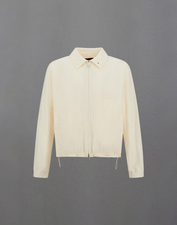 Herno LAMINAR ZIPPED SHACKET IN TECH-CRINKLE White GI00196UL128271006