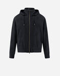 Herno RESORT BOMBER JACKET IN CASHMERE SILK Navy Blue GI00044UR380879200