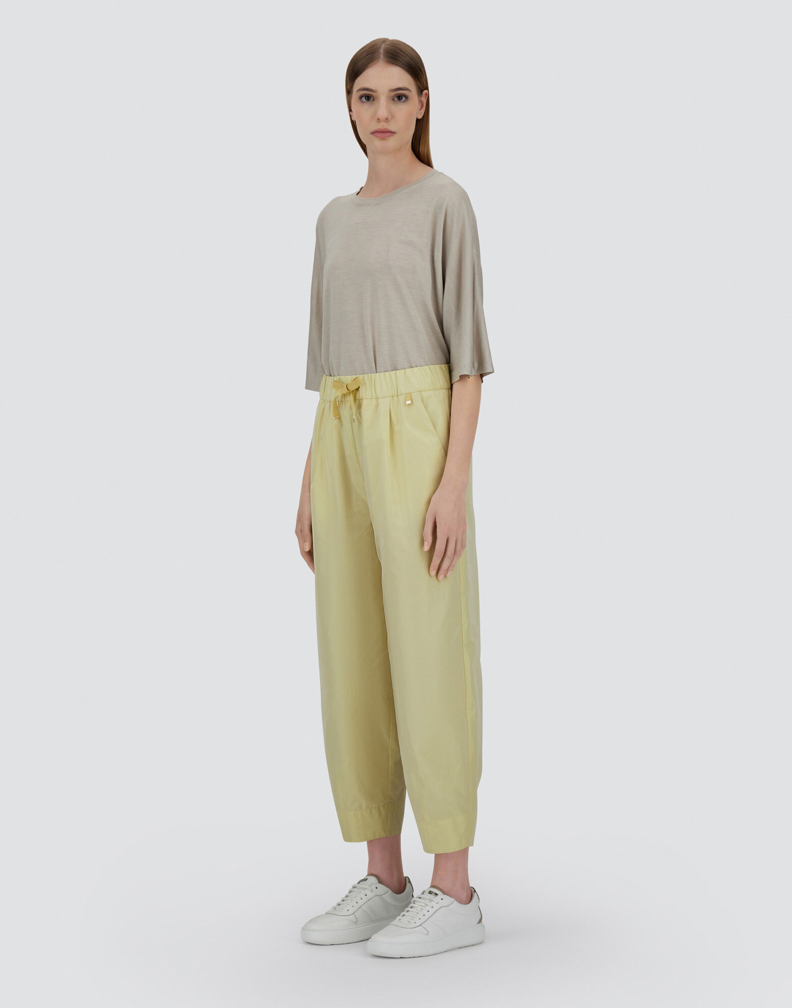 【HERNO】ヘルノ ニュー テクノ タフタ パンツ レディース ニュー テクノ タフタ パンツ アイボリー | Herno