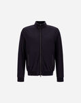 Herno ECOAGE HIGH-COLLAR BOMBER JACKET Blu Navy GI000414U12456Z9200