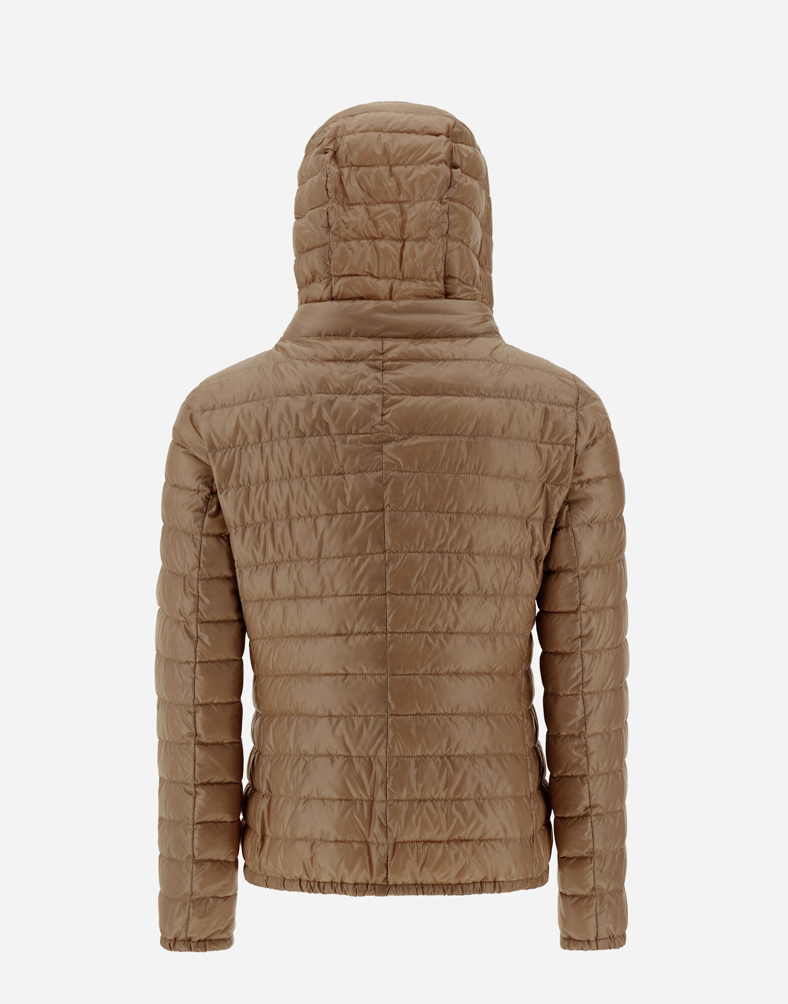 美品ヘルノのダウン40キャメル HERNO - 新品 HERNO 40 ヘルノ エコファーダウンジャケット