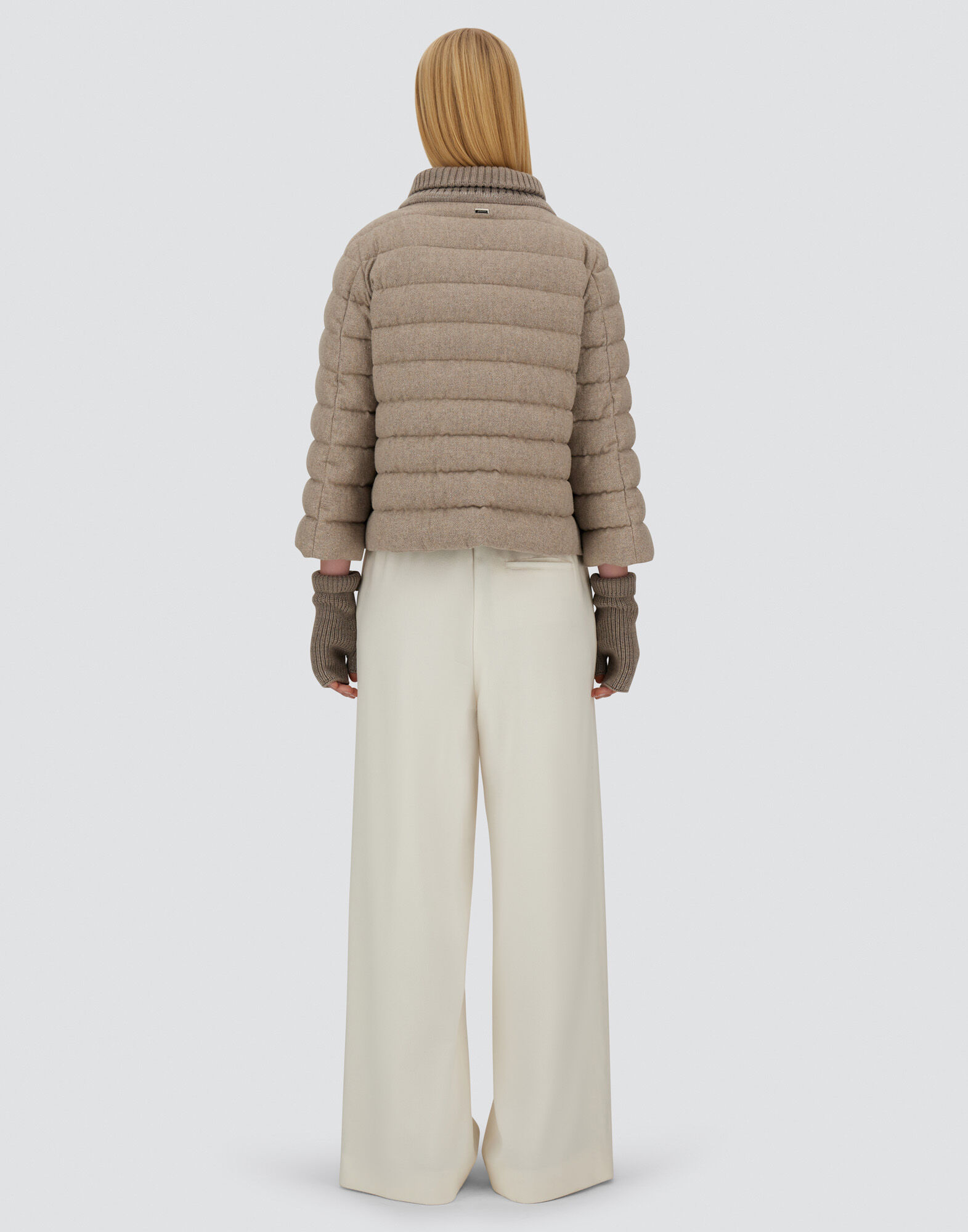 CAPPA RESORT IN LUCENT CASHMERE WOOL in Chantilly da Donna
